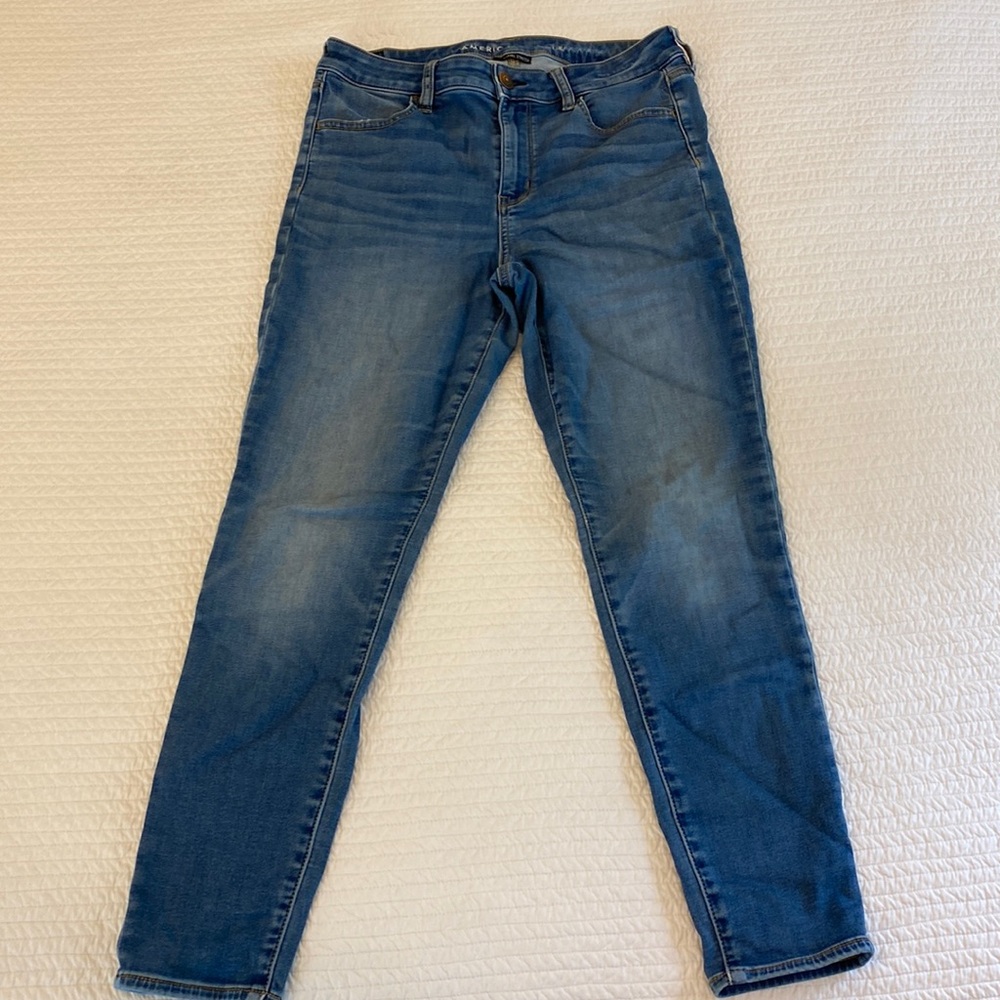 Women’s American Eagle Next Level Stretch Hi-Rise Jegging, size 14
